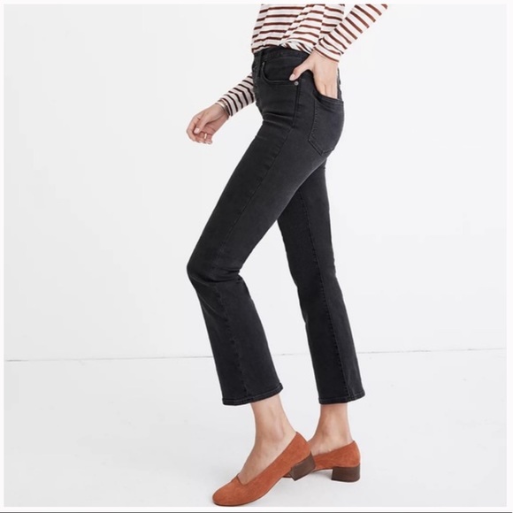 Madewell Cali Demi-Boot Jeans in Bellspring Wash: Button-Front Edition Size 23 - Picture 7 of 17